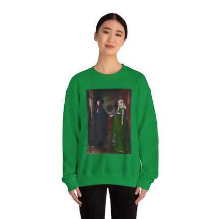 Arnolfini Portrait by Jan Van Eyck Heavy Blend™ Crewneck Sweatshirt