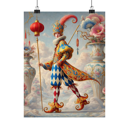 The Ornamental Jester Matte Vertical Posters