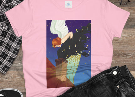 The Christmas Angel Women's Midweight Cotton Tee