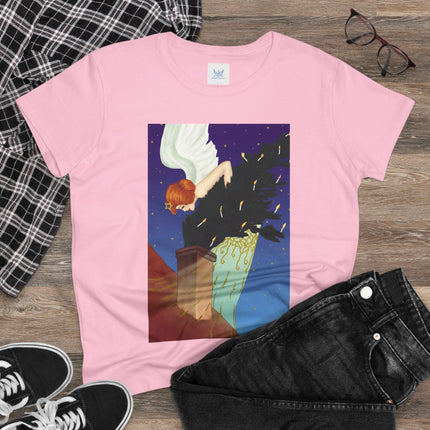 The Christmas Angel Women's Midweight Cotton Tee