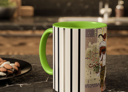 Wrapped in Elegance Colorful Mugs (11oz, 15oz)