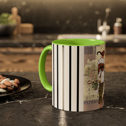 Wrapped in Elegance Colorful Mugs (11oz, 15oz)