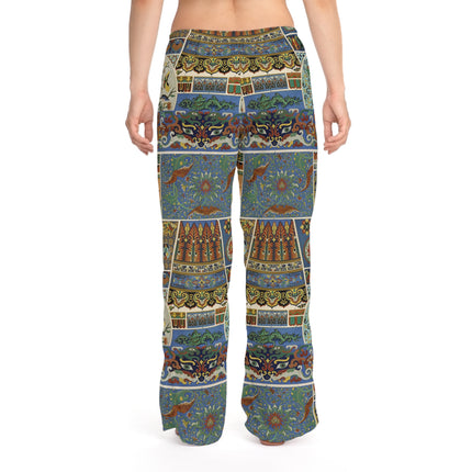 Chinois et Japonais by Auguste Racinet Women's Pajama Pants (AOP)