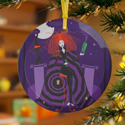 Mystic Elegance Glass Ornament