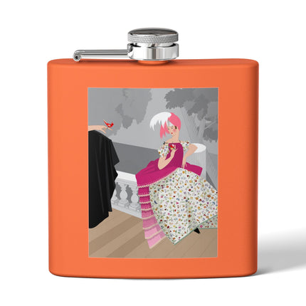 The Red Bird Stainless Steel Flask – Gentle Storybook Charm & Elegant Whimsy