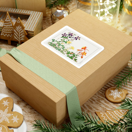 Aquilegia Flower by Tanigami Kônan Kiss-Cut Stickers (4 Sizes)