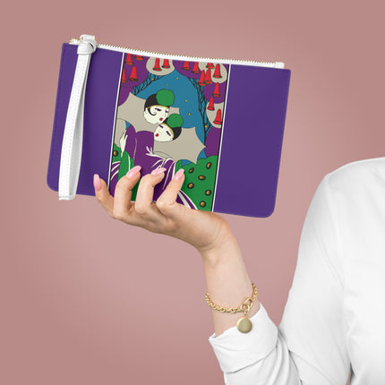 Two Pierrots Clutch Bag