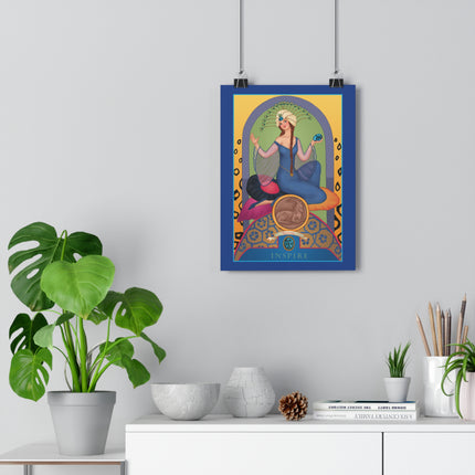 December & Tanzanite (from the Gem Series) by Sofia Chiostri Giclée Art Print