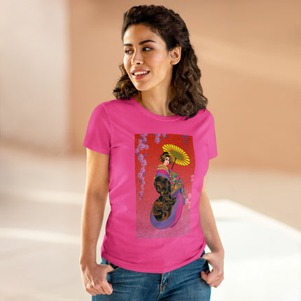 Enchanting Geisha Women's Midweight Cotton Tee