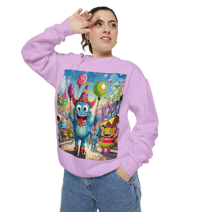 Monster Parade Madness Unisex Garment-Dyed Sweatshirt