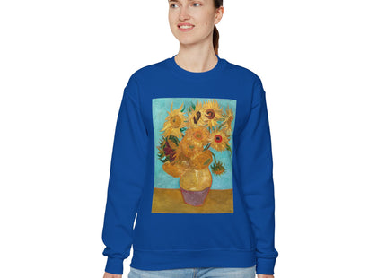 Vase with Twelve Sunflowers by Vincent Van Gogh Heavy Blend™ Crewneck Sweatshirt