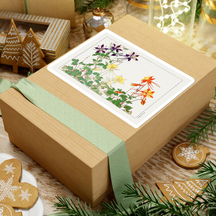 Aquilegia Flower by Tanigami Kônan Kiss-Cut Stickers (4 Sizes)