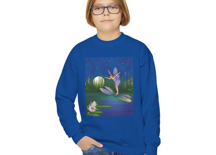 Fairy on a Dragonfly Youth Crewneck Sweatshirt