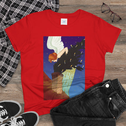 The Christmas Angel Women's Midweight Cotton Tee