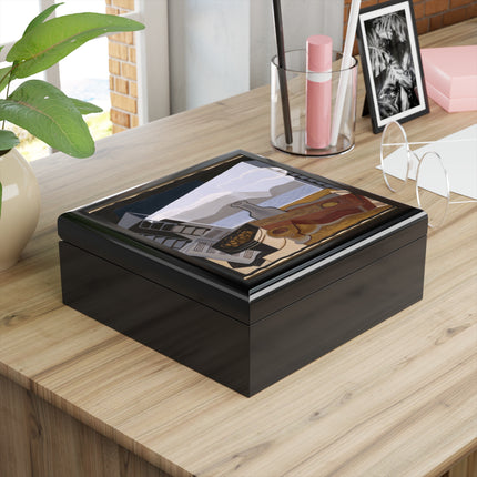 Open Window by Juan Gris Jewelry Box