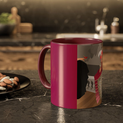 The Red Bird Colorful Mugs – Gentle Storybook Charm & Elegant Whimsy