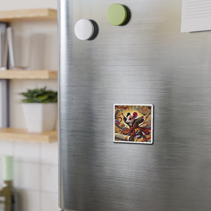 Theatrical Mouse on a Mission Die-Cut Magnets (5 Sizes)