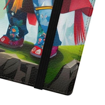 🐘⚔️ Cyberpunk Elephant Samurai Flip Case – Ancient Wisdom & Neon Power