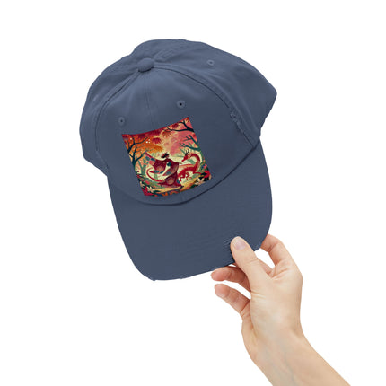 The Dragon Fairy’s Dance Unisex Distressed Cap