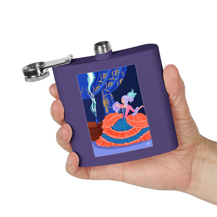 Rococo Stage Siren Flask – Theatrical Grace & Elegant Drama