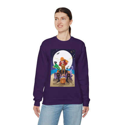 Moonlit Pirate Halloween Unisex Heavy Blend™ Crewneck Sweatshirt
