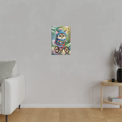 Baby Owl Matte Canvas, Stretched, 0.75"