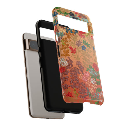 Ornamental Japanese Flower Pattern Phone Cases