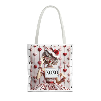 Fashionably Yours, XOXO Tote Bag (AOP)