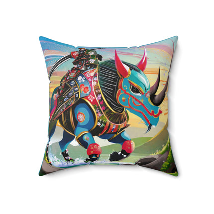 Bio-Mech Beast Spun Polyester Square Pillow