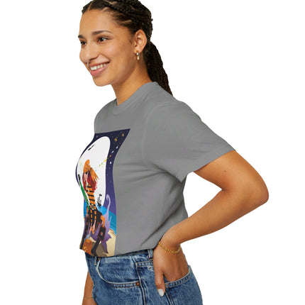 Moonlit Pirate Halloween Unisex Garment-Dyed T-shirt