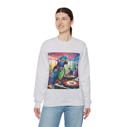 Parrot DJ Unisex Heavy Blend™ Crewneck Sweatshirt