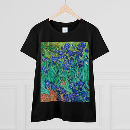 Irises by Van Gogh Women's Midweight Cotton Tee
