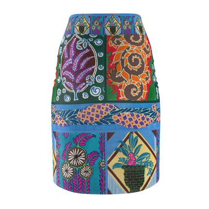 Floral Design by Emile-Alain Séguy Women's Pencil Skirt (AOP)