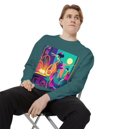 Dance of the Skeleton Ballerinas Unisex Garment-Dyed Sweatshirt