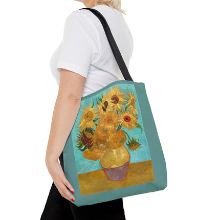 Vase with Twelve Sunflowers by Vincent Van Gogh Tote Bag (AOP)