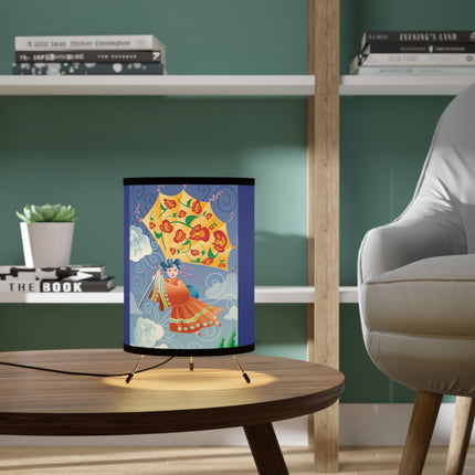 Flight of Blossoms Tripod Lamp