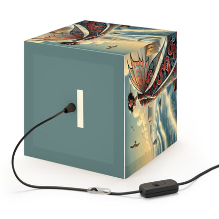 🌊🧚 The Coastal Fairy Light Cube Lamp – Serene Grace & Oceanic Magic