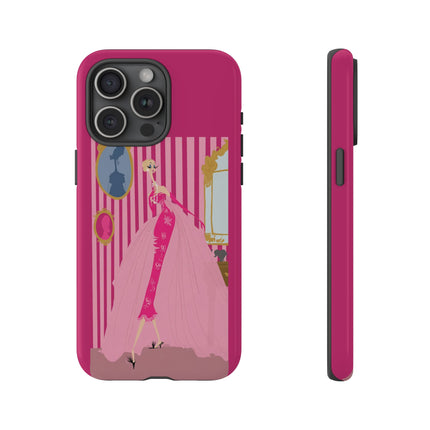 Lady in Pink Phone Case – Graceful Sophistication