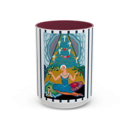 Art Deco Christmas Elegance Colorful Mugs (11oz, 15oz)