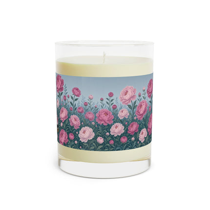 🌸👒 The Lady Of The Pink Peony Garden Scented Candle – Art Deco Floral Elegance
