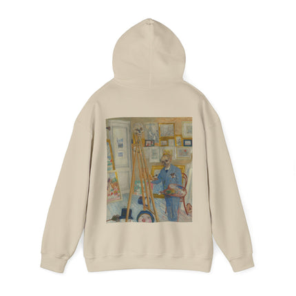 The Skeleton Painter by James Ensor Heavy Blend™ Hooded Sweatshirt