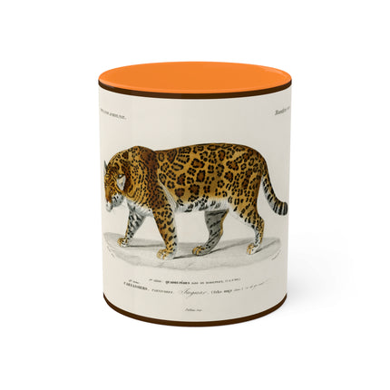 Jaguar by Charles Dessalines D' Orbigny Colorful Mugs, 11oz