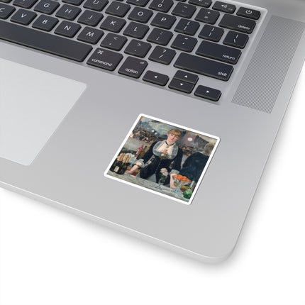 A Bar at the Folies-Bergère by Edouard Manet Kiss-Cut Stickers (4 Sizes)
