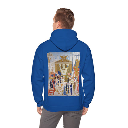 The Cathedrals of Wall Street by Florine Stettheimer Heavy Blend™ Hooded Sweatshirt