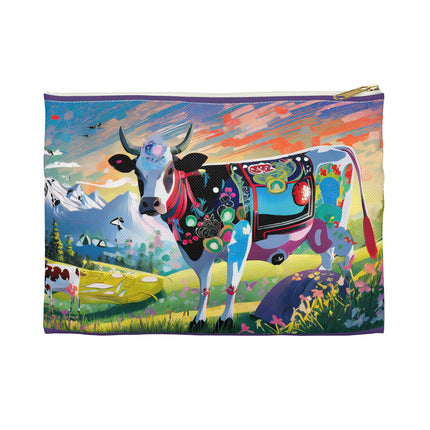 Cyber Glitch Cow Pencil Case