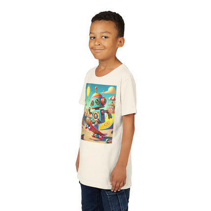 Skate Park Robot Youth Short Sleeve Tee