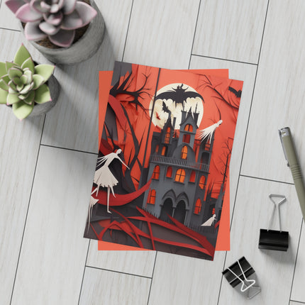 Halloween Night Scene Postcard Bundles (envelopes included)