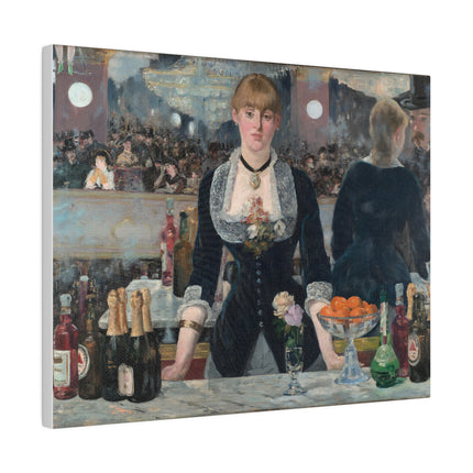 A Bar at the Folies-Bergère by Edouard Manet Matte Canvas, Stretched, 0.75"