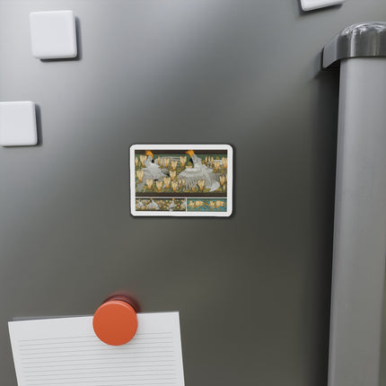 Cockatoos and Magnolia by Maurice Pillard Verneuil Die-Cut Magnets (5 Sizes)