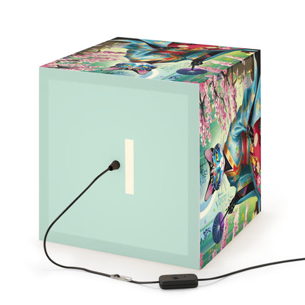 Cyberpunk Geisha Light Cube Lamp